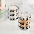 thumbnail image 2 of Yayeee 4 Pack Qtip Holder Bathroom Cotton Swab Canister with Lid Clear Dispenser Set, Cartoon Cat Paw, 2 of 6