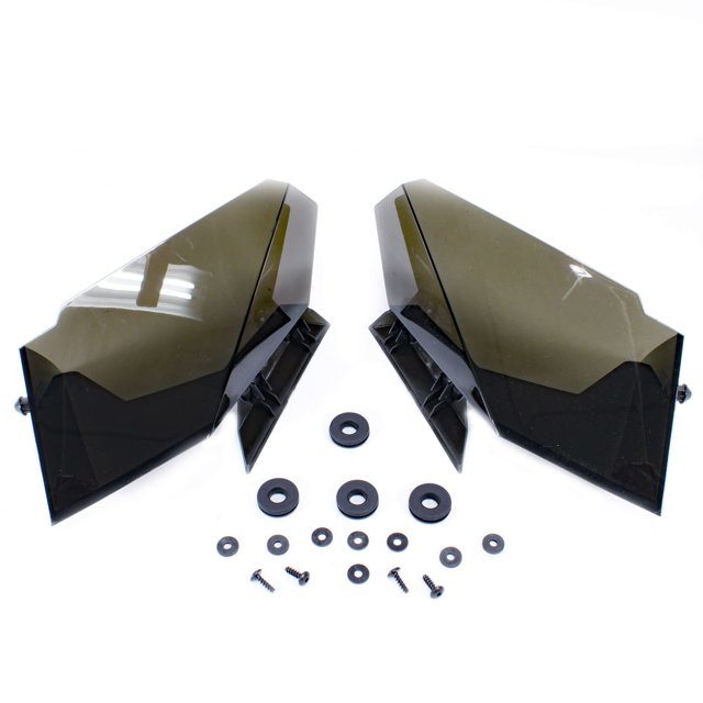 Ski-Doo New OEM Windshield Side Deflector Kit for REV-XP in Dark Smoke, 860200084