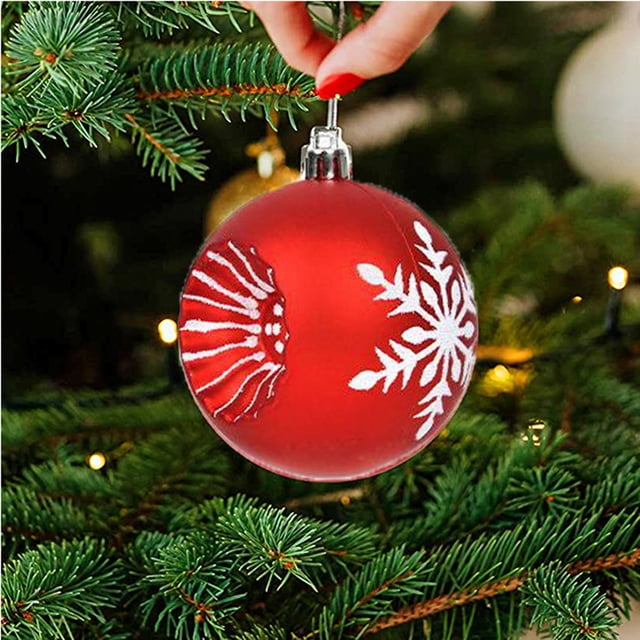 Fiudx Ofertas y liquidaciones Juego de 6 bolas navideñas de girasol de 8 cm