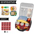 thumbnail image 5 of Red and Blue Checkered Pattern Insulated Lunch Bag Teens,Lunch Box for Men Women for Work,Picnic or Travel,10.2x9.5x4.3 Inches,8 Can Capacity, 5 of 6