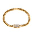 thumbnail image 4 of 6-14mm Stainless Steel Round Cuban Miami Chains Necklaces CZ Zircon Box Lock Big Heavy Link Chain for Men Hip Hop Rapper jewelry, 4 of 7