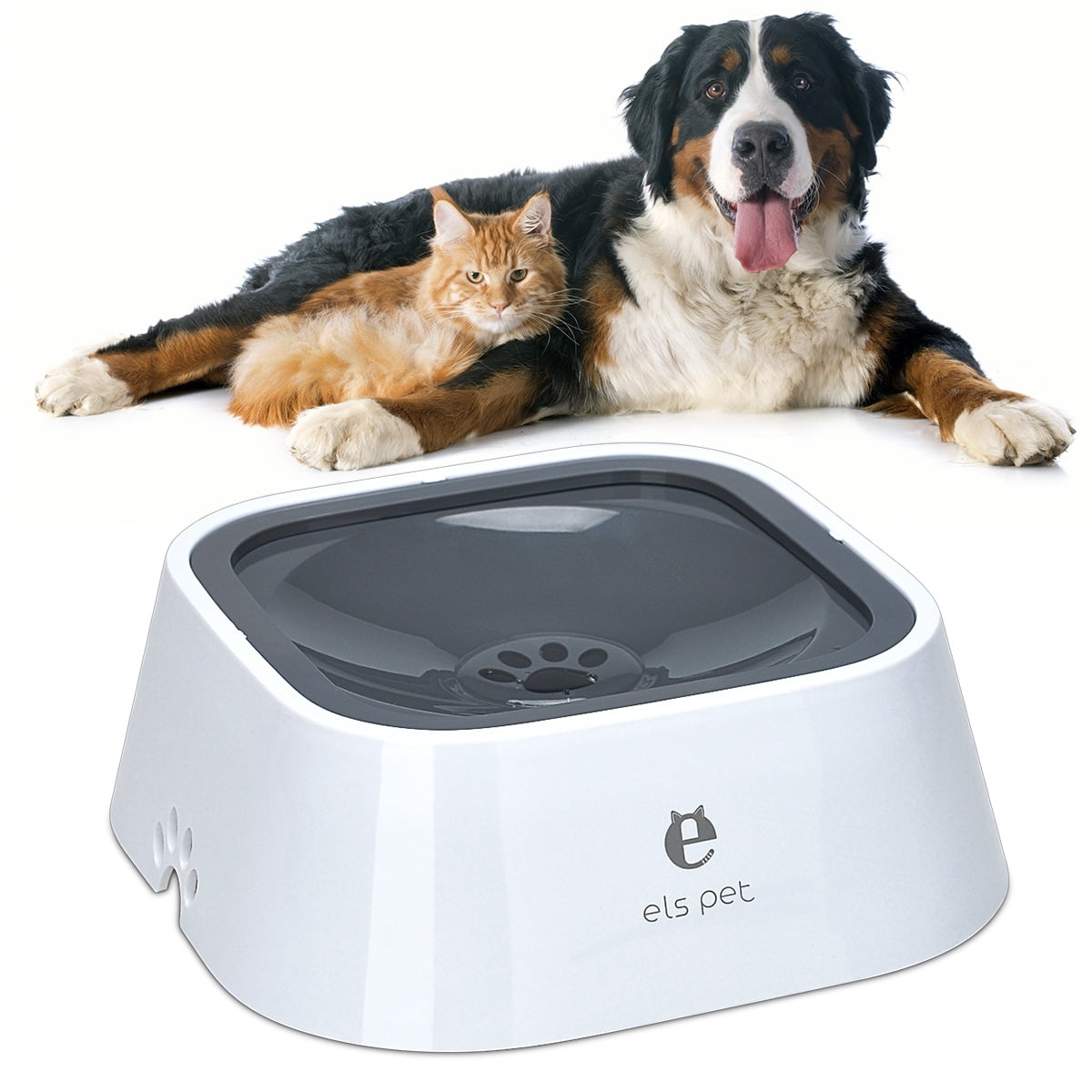50oz Pet Automatic Water Bowl Lychee NoSpill AntiOverflow SlowDown Dog Cat Water Bowl (1.5L