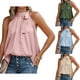 thumbnail image 4 of Sonducket Blusa sin mangas Estética Elegante Suelta Camisa fresca Fecha de aniversario Top Playa Vacaciones Viajes Ropa de verano Rosa XL Type2 NO2 Sonducket AP011046-04, 4 of 5