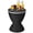 black, variant on Chateauy 8 Gallon Outdoor Rattan Cooler Bar Table, 3-in-1 Design with Removable/Adjustable Ice Bucket – Patio Serving Station for Backyard, Deck or Poolside
