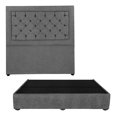 thumbnail image 1 of Box Base Cama King Size + Cabecera Mary Dicasa Gris Shadow, 1 of 8