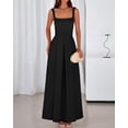 thumbnail image 6 of BTFBM Women Summer Square Neck Maxi Dress Spring Elegant Classy Sleeveless Formal Wedding Guest Cocktail Dresses, 6 of 8