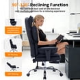 thumbnail image 4 of Yiwa Big and Tall Gaming Chair, Supports 400lbs, Features High Back, Foot Rest, and Wide Seat with Built-in Pocket Springs, 4 of 8