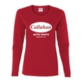 thumbnail image 2 of Wild Bobby, Callahan Auto Parts Sandusky Ohio Retro 90s Funny Tommy Boy, Pop Culture, Women Graphic Long Sleeve Tee, Red, Large, 2 of 4