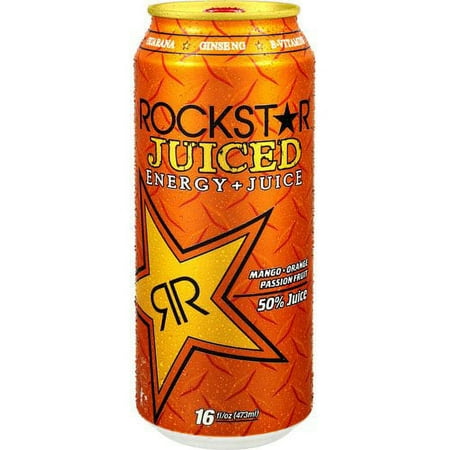 Rockstar Juiced Mango Orange Passionfruit Energy Drink, 16 fl oz Can