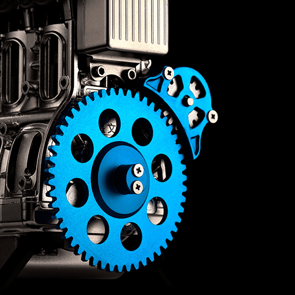 TECHING V4 Engine Model Kit 4-Cylinder Car Engine Assembly Kit Ideal for Industry Research Education