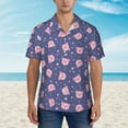 thumbnail image 4 of Daiia Cute Pig Hawaiian Shirt for Men Gentle Cotton Regular Short Sleeve Casual-Medium, 4 of 9