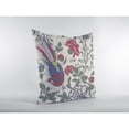thumbnail image 2 of Amrita Sen Suede Zippered Pillow With Burgundy on White Finish CAIPL37FSDS18X18, 2 of 5