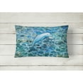 thumbnail image 2 of Carolines Treasures BB5356PW1216 Dolphin Canvas Fabric Decorative Pillow  12H x16W multicolor, 2 of 3