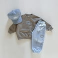 thumbnail image 6 of Futezty Toddler Boys Girls Clothes Fall Winter Outfit Sets, Baby Boy Girl Long Sleeve Round Neck Letter Print Stretch Waistband 6M 9M 12M 2T 3T 4T 2 Piece Everyday, 6 of 8