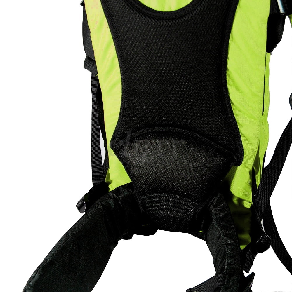 ClevrPlus Deluxe Lightweight Baby Carrier with Stand and Sun Shade for Toddlers, Green