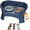 Dark Blue, variant on Neater Feeder Deluxe Mess Proof Dog Bowls Elevated for Large Dogs – Made in USA – No Spill Raised Dog Food Bowl Stand w/Leg Extensions – Stainless Steel Dog Food and Water Bowl Set – Teal
