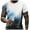 White, variant on Teissuly Men Casual Fashion Round Neck Pullover Print T-Shirt Short Sleeve Tops