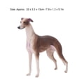 thumbnail image 4 of Fosa Simulation Brown Greyhound Model Ornaments Desktop Decoration Children Toy Gift,Greyhound Model, 4 of 8