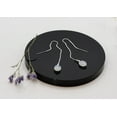 thumbnail image 5 of Oval Moonstone Sterling Silver Threader Drop Earrings, 5 of 7