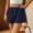 Dark Blue1, variant on Aloohaidyvio No Boundaries Women's Plaid Boxer Shorts Summer Casual Gingham Shorts with Pockets