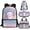 Cute Axolotl Fish Scale, variant on Jeiento Baseball Bookbag for Boys Backpack Middle School Bag with Lunch Bag Kids Book Bag and Lunch Box Set Elementary School Backpack Lunchbox Pencil Set Water Bottle Holder 4 in 1 Abstract Fire