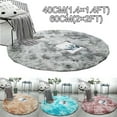thumbnail image 5 of Luxury Round Fluffy Area Rugs for Bedroom Room Nursery, Super Soft Anti-Skid Circle Rug Cute Shaggy Carpet for Children Living Room, Dark Gray 2x2ft, 5 of 7