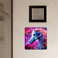 thumbnail image 3 of 10 Inch Wall Clock Battery Operated Silent Clock Decorative for Office, Kitchen, Outdoor, Living Room，Colorful Flashing Unicorn Picture, 3 of 4
