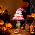 thumbnail image 7 of UALSRZL Witch Hat Lamp Halloween Decorations, Handcrafted Stained Glass Hats Lights, Resin Gothic USB Wizard Hats Night Light for Holiday Decor Gifts, 7 of 7