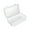 Clear, variant on 42-Peg Piping Tips Storage Box with Fixed Pins, Cake Decorating Tip Organizer Case with Secure Holders, Baking Tool Storage Container for Icing Tips Nozzles