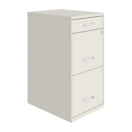 UPC: 0029404244124 | Space Solutions 3 Drawer Letter Width Vertical File Cabinet with Pencil Drawer  White
