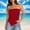 Red, variant on BUIGTTKLOP Ribbed Knit Tube Tops for Women Strapless Sleeveless Tank Tops Irregular Hem Stretchy Slim Fitted Going out Tops