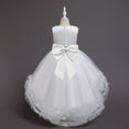 thumbnail image 6 of Esaierr Kids Dress Princess Dress 3-10Y Toddler Flower Fluffy Dress Piano Performance Dress Sleeveless Party Gown Birthday Dress Photography Prop Special Occasion Dress, 6 of 7