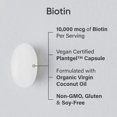 thumbnail image 2 of Cápsulas blandas de 10 000 mcg de biotina vegana Supplement Sports Research, 2 of 9