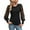 Black, variant on JINMGG Fall Long Sleeve Shirts for Women, Womens Summer Fall Tops 2024 Women's Lace Sleeve Color Matching Slim Top