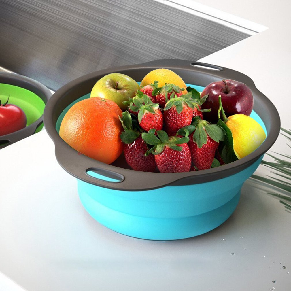 Gimgong Collapsible Silicone Colander Set of 3 photo 4