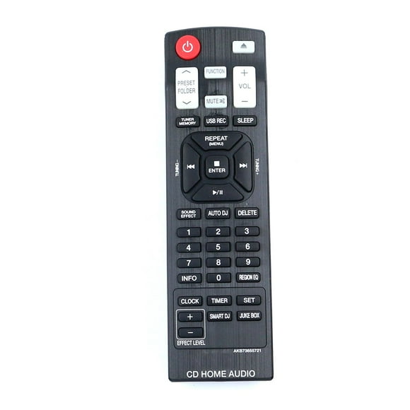 New AKB73655721 Replaced Remote fit for LG Mini HiFi System CM8330 CM8430 CM8430W CM8530 CM8530S CMS8530 CMS8530F CMS8530F/S/W CMS8530F/W CMS8530FSW CMS8530FW CMS8530W Cm8430f Cm8330f Cm853w