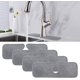 thumbnail image 1 of 4pcs Faucet Absorbent Mat, Kitchen Faucet Sink Splash Guard, Microfiber Cloth Faucet Splash Catcher, Water Absorbent Mat Behind Faucet, 17.7' X 5.9', 1 of 4