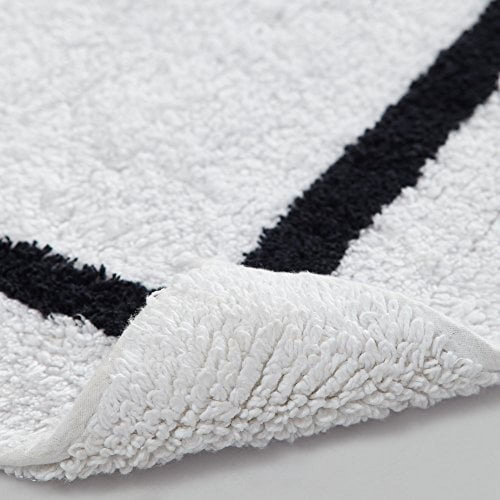 Modern Threads Geometric Taupe Cotton Rug Runner, 2' x 5'