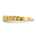 thumbnail image 3 of Solid 14k Yellow Gold Chain Link Band Ring Size 5.5, 3 of 6