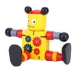 thumbnail image 3 of Wooden Robot Toys Cute Learning Educational Kids Children Robots, 3 of 7