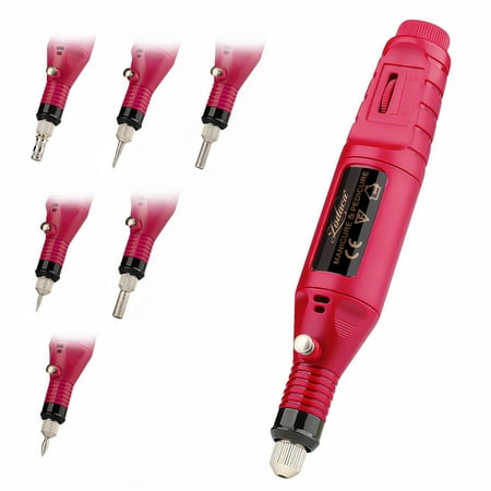Zodaca Pen Shape Electric Nail Drill Art Salon Manicure File Pedicure Tool Polish Buffing - Portable