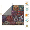 thumbnail image 3 of XMXT Microfiber Drying Mat for Kitchen Counter, Beautiful Space Tattoo Absorbent Dish Drying Mats for Sink Dishes Rack Pad, 16 x 18 inches, 3 of 9