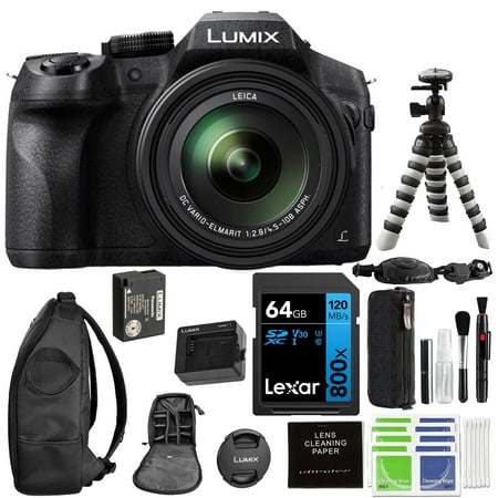 Panasonic LUMIX FZ300 Long Zoom Digital Camera (Black) with Advanced Accessory and Travel Bundle | DMC-FZ300K | Extended 3 Years Panasonic Warranty | Lumix Camera