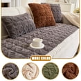 thumbnail image 4 of Sofa Couch Cover Plush Quilted Sectional Couch Cover 2 3 4 Seater Non Slip Soft Sofa Slipcover Furniture Protector Sofa Pad for Pets Kids Children Dog Cat ( Green), 4 of 9