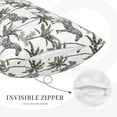 thumbnail image 3 of Lsque Palm Trees Zebra Pattern Pillow Case – Soft & Cozy Throw Pillow Cover, Hypoallergenic Cushion Case for Sleeping Women with Envelope Closure-16"x24", 3 of 6