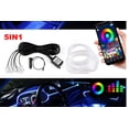 thumbnail image 1 of Pgyong Electronics Clearance Car Light LED Car Interior Light 5 In 1 with 236 Inch Fiber Tube LED Cold Light Ambient Lighting Kit Bluetooth APP Remote Control, 1 of 8