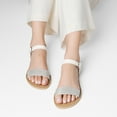 thumbnail image 3 of DREAM PAIRS Women's Ankle Strap Flat Sandals Open Toes One Band Buckle Summer Dressy Sandals, 3 of 5