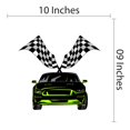 thumbnail image 4 of Sports Wall Decals for Boys Bedroom - Sports Racing Car on White Background Car DIY & Creativity Boy Girl Bedroom Wall Sticker - Size: 10 In x 9 In, 4 of 4