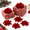 Red, variant on Green Self-Adhesive Curly Gift Bows, 6 Inch, 6 Count, For Wrapping Presents and Crafts