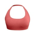 thumbnail image 4 of Tosmy Women Bras Workout Bras Medium Low Support Sports Bras Seamless Open Back Gym Padded Yoga Crop Top Breathable, 4 of 4